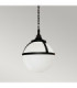 Glenbeigh 1 Light Outdoor Globe Ceiling Chain Lantern Black IP44 E27-3