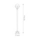 Glenbeigh 1 Light Outdoor Lamp Post Black IP44 E27-4