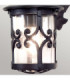 Hereford 1 Light Outdoor Wall Lantern Light Black E27-3