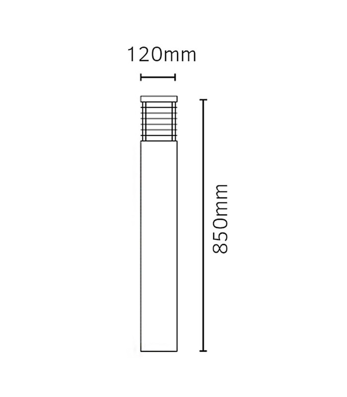 Halmstad Outdoor Large Bollard E27-5