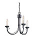 Chartwell Chandelier 3 Light Black Finish E14-1