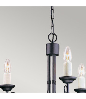 Chartwell Chandelier 3 Light Black Finish E14-2