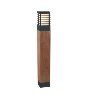Halmstad Outdoor Large Wooden Bollard E27-1