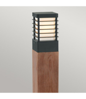 Halmstad Outdoor Large Wooden Bollard E27-2
