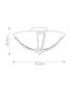 Bolla 2 Light Flush Ceiling Light Brushed Nickel E27-4