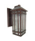 Chedworth 1 Light Outdoor Wall Lantern Light Bronze IP44 E27-1