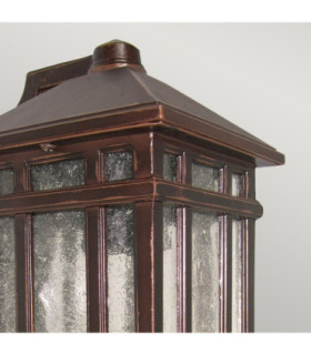 Chedworth 1 Light Outdoor Wall Lantern Light Bronze IP44 E27-2