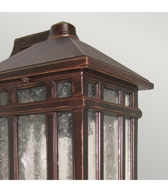Chedworth 1 Light Outdoor Wall Lantern Light Bronze IP44 E27-2