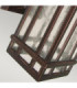 Chedworth 1 Light Outdoor Wall Lantern Light Bronze IP44 E27-4