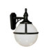Glenbeigh 1 Light Outdoor Globe Wall Lantern Light Black IP44 E27-1