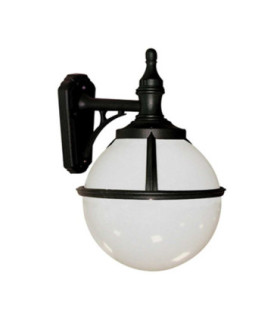 Glenbeigh 1 Light Outdoor Globe Wall Lantern Light Black IP44 E27-1