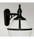 Glenbeigh 1 Light Outdoor Globe Wall Lantern Light Black IP44 E27-2