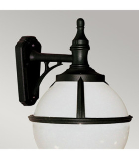Glenbeigh 1 Light Outdoor Globe Wall Lantern Light Black IP44 E27-2