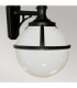 Glenbeigh 1 Light Outdoor Globe Wall Lantern Light Black IP44 E27-3