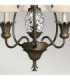Plantation Multi Arm Chandelier 3 Light Pearl Bronze Finish E14-3