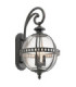 Halleron 3 Light Outdoor Globe Wall Lantern Light Grey IP44 E14-1