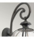 Halleron 3 Light Outdoor Globe Wall Lantern Light Grey IP44 E14-2