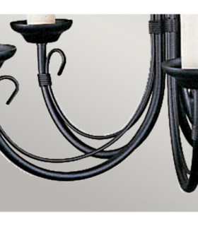 Chartwell 5 Light Chandelier Black Finish E14-2
