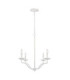 Feiss Annie Multi Arm Chandelier Plaster White-1