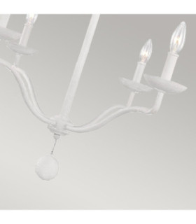 Feiss Annie Multi Arm Chandelier Plaster White-2