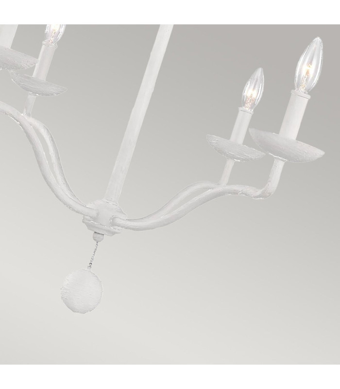 Feiss Annie Multi Arm Chandelier Plaster White-2