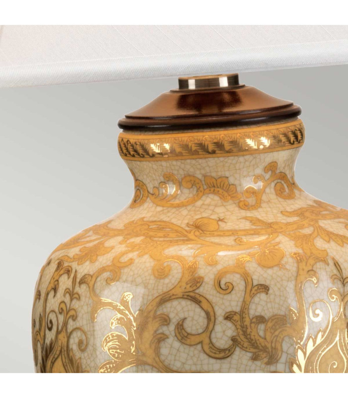 Gold Thistle 1 Light Table Lamp Gold E27-3