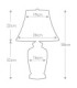 Gold Thistle 1 Light Table Lamp Gold E27-7