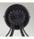 Chartwell 2 Light Indoor Candle Wall Light Black E14-2