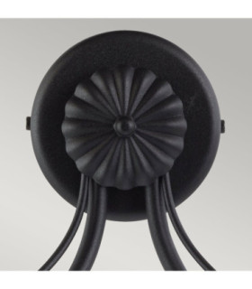 Chartwell 2 Light Indoor Candle Wall Light Black E14-2