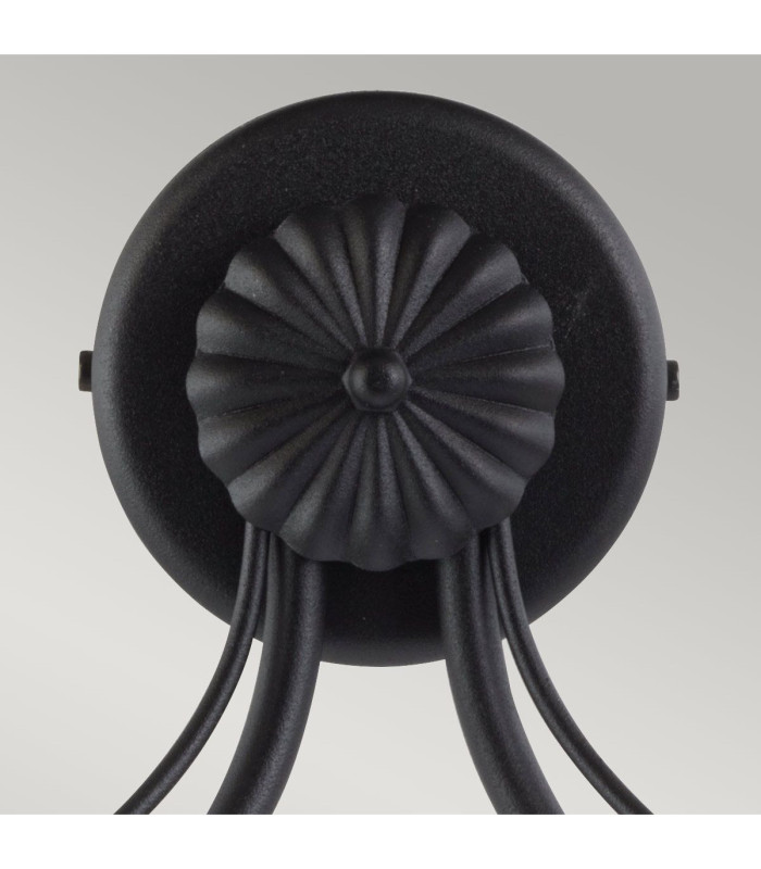 Chartwell 2 Light Indoor Candle Wall Light Black E14-2
