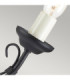 Chartwell 2 Light Indoor Candle Wall Light Black E14-5