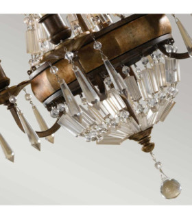 Bellini Chandelier 4 Light British Bronze Finish E14-2