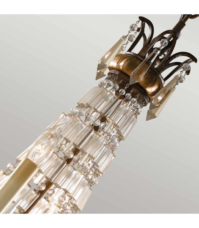 Bellini Chandelier 4 Light British Bronze Finish E14-3