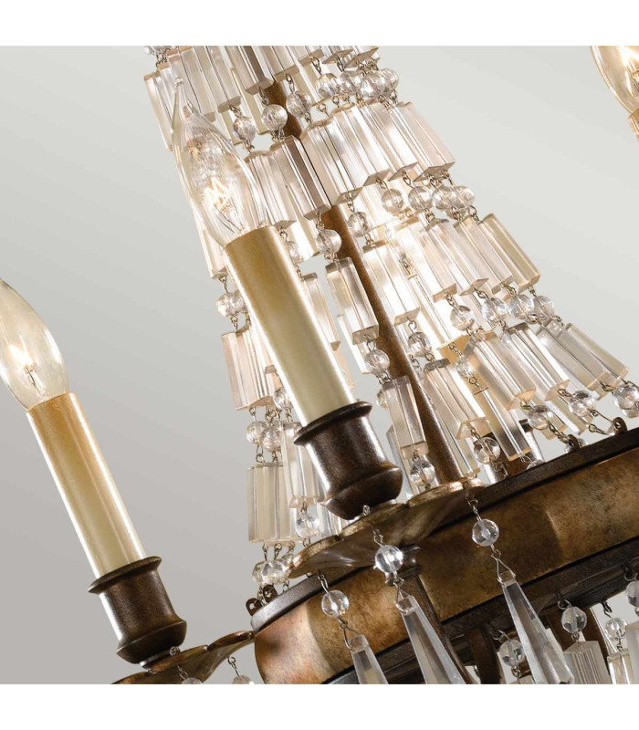 Bellini Chandelier 4 Light British Bronze Finish E14-4