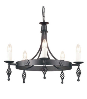 Belfry 5 Light Chandelier Black Finish E14-1