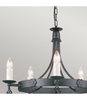Belfry 5 Light Chandelier Black Finish E14-2