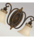 Drawing Room 2 Light Indoor Wall Light Walnut E27-5