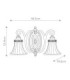 Drawing Room 2 Light Indoor Wall Light Walnut E27-6