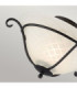 Torchiere 1 Light Flush Ceiling Light Black E27-3