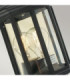 Malaga Mini 1 Light Outdoor Wall Half Lantern Light Black IP44 E27-3