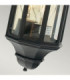 Malaga Mini 1 Light Outdoor Wall Half Lantern Light Black IP44 E27-4