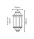 Malaga Mini 1 Light Outdoor Wall Half Lantern Light Black IP44 E27-5