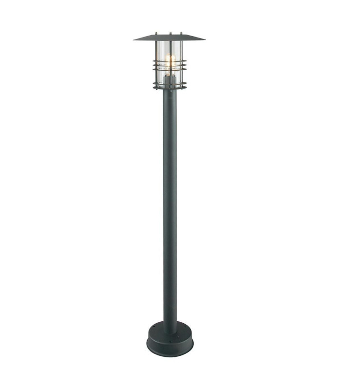 Stockholm Outdoor Pillar Lantern Black E27-1