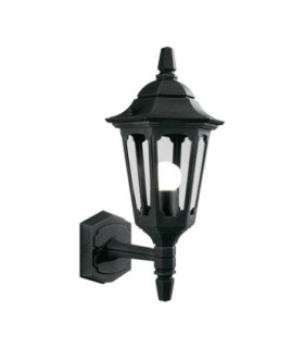 Parish 1 Light Outdoor Wall Lantern Light Black IP44 E27-1