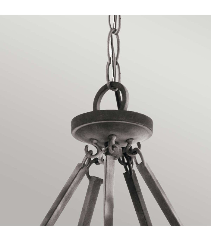 Taulbee 15 Light Chandelier Weathered Zinc-2