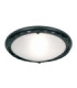 Pembroke 1 Light Flush Ceiling Light Black E27-1