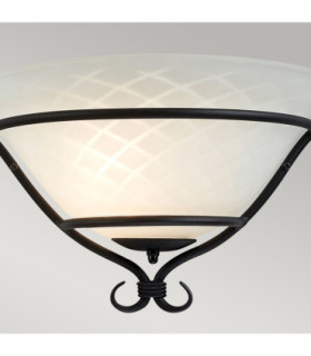 Torchiere 1 Light Indoor Wall Uplighters Black E27-2