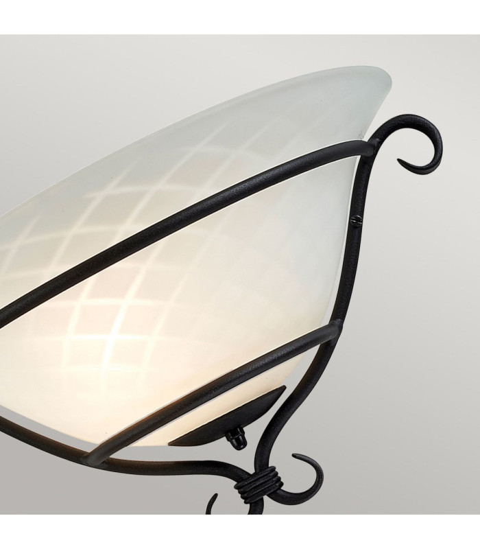Torchiere 1 Light Indoor Wall Uplighters Black E27-3