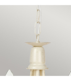 Minster 5 Light Chandelier Ivory Gold Finish E14-2