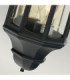 Malaga 1 Light Outdoor Wall Lantern Black IP44 E27-6